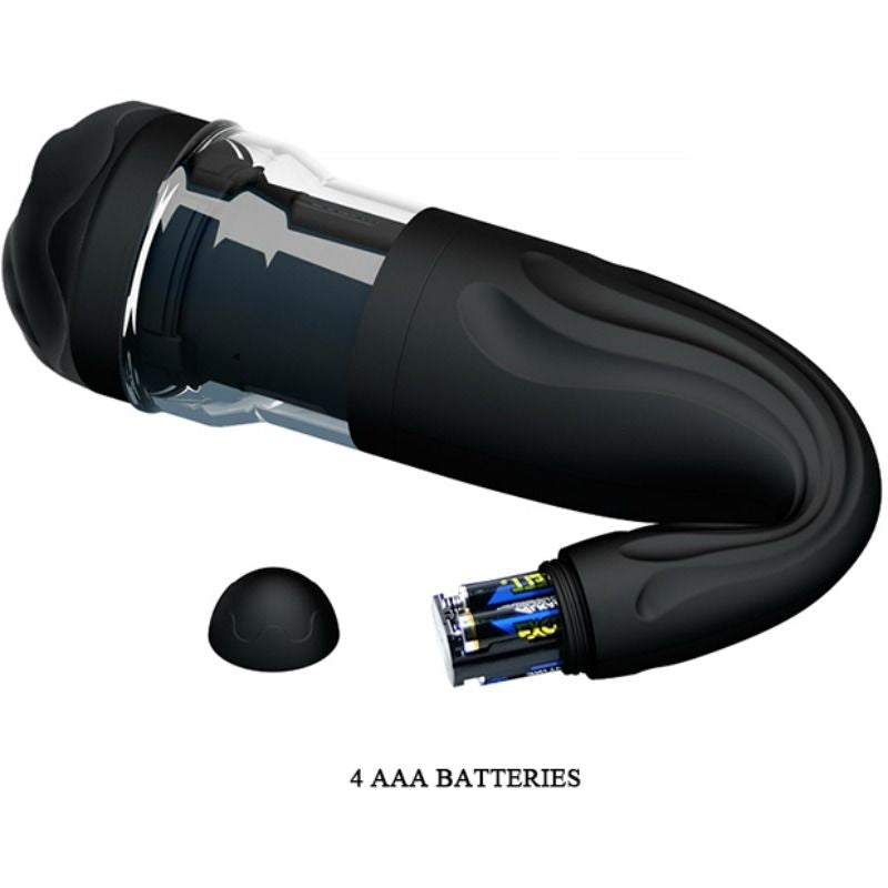 Automatische masturbator met rotatie en verschillende vibratiestanden