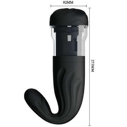 Automatische masturbator met rotatie en verschillende vibratiestanden