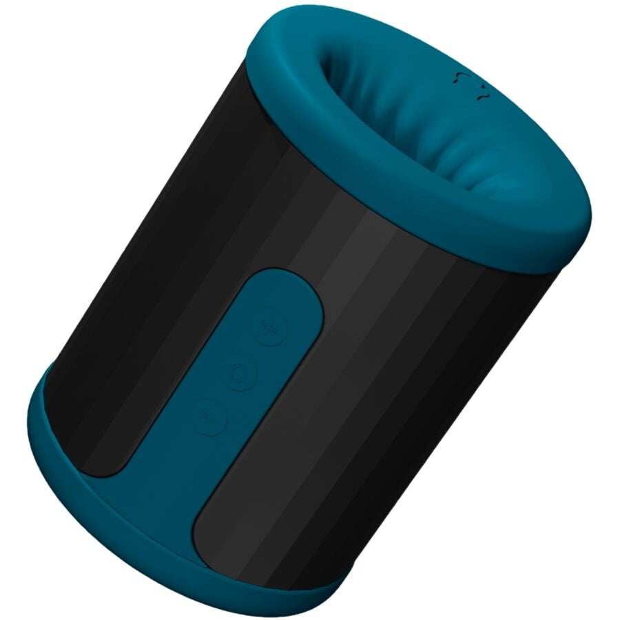 Masturbador Masculino F2S™ Teal com Vibração e Conexão por App — Azul — vista adicional 8
