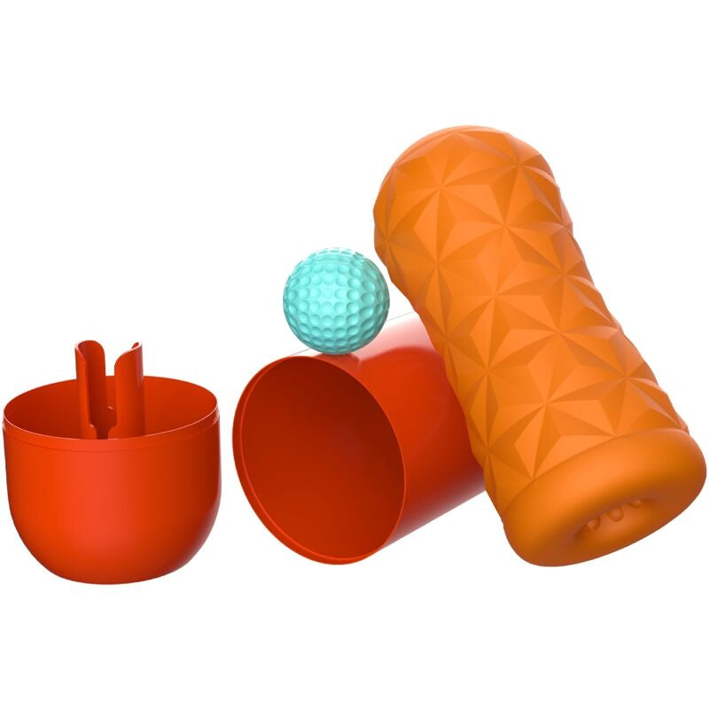 Masturbador Masculino Victoria Spiral com Bola Estimuladora — Laranja — vista adicional 6