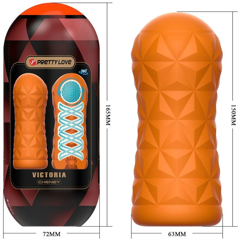 Masturbador Masculino Victoria Spiral com Bola Estimuladora