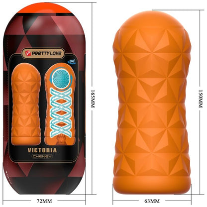 Masturbador Masculino Victoria Spiral com Bola Estimuladora