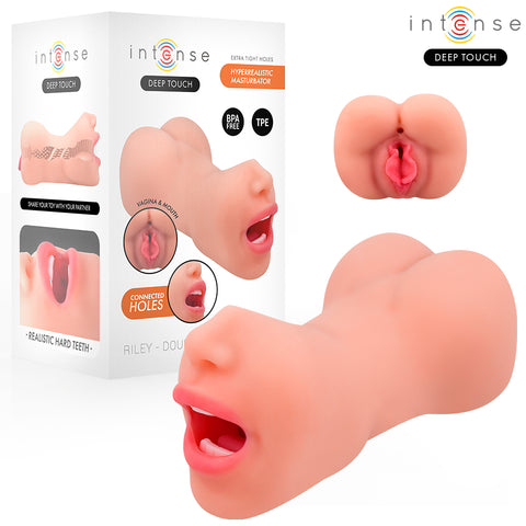 Masturbador Riley Double Mouth & Vagina