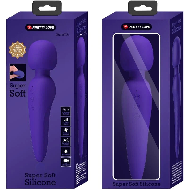Meredith — Massajador de Silicone à Prova de Água com 12 Modos