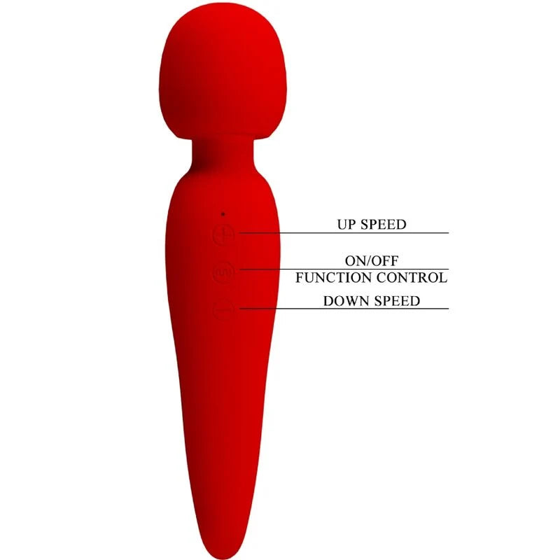 Meredith — Massajador de Silicone à Prova de Água com 12 Modos