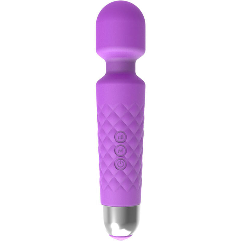 Mini Masajeador y Vibrador Violeta de Silicona (26 Modos de Vibración)