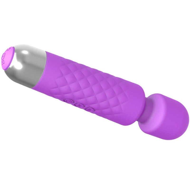 Mini Masajeador y Vibrador Violeta de Silicona (26 Modos de Vibración)