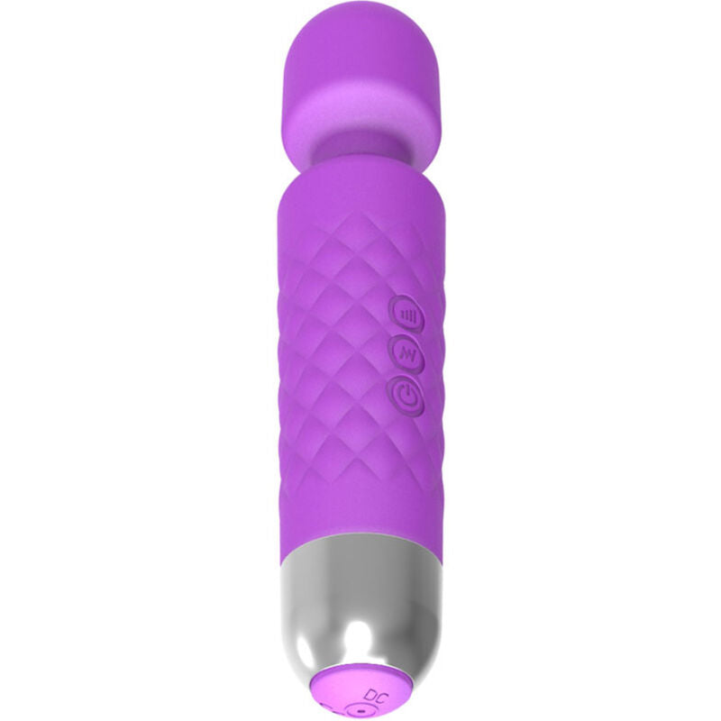 Mini Masajeador y Vibrador Violeta de Silicona (26 Modos de Vibración)
