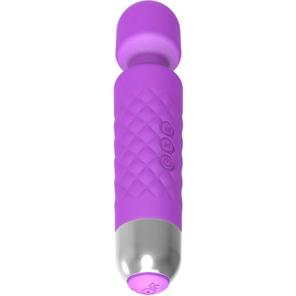 Mini Masajeador y Vibrador Violeta de Silicona (26 Modos de Vibración)