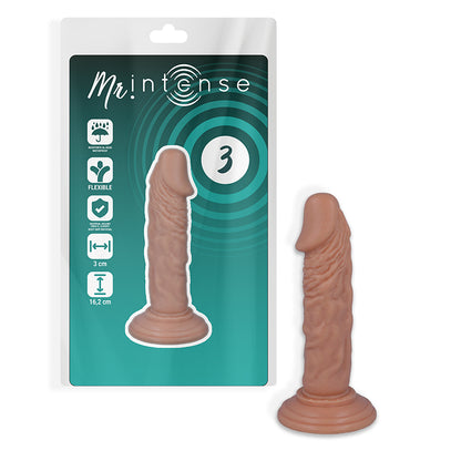 Mr. — Modelo 3 Dildo Realista 16,2 cm com Ventosa