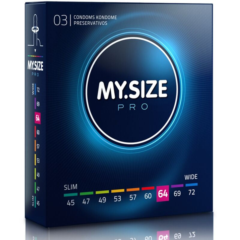 My Size — Pro Preservativos 64 mm 3 Unidades