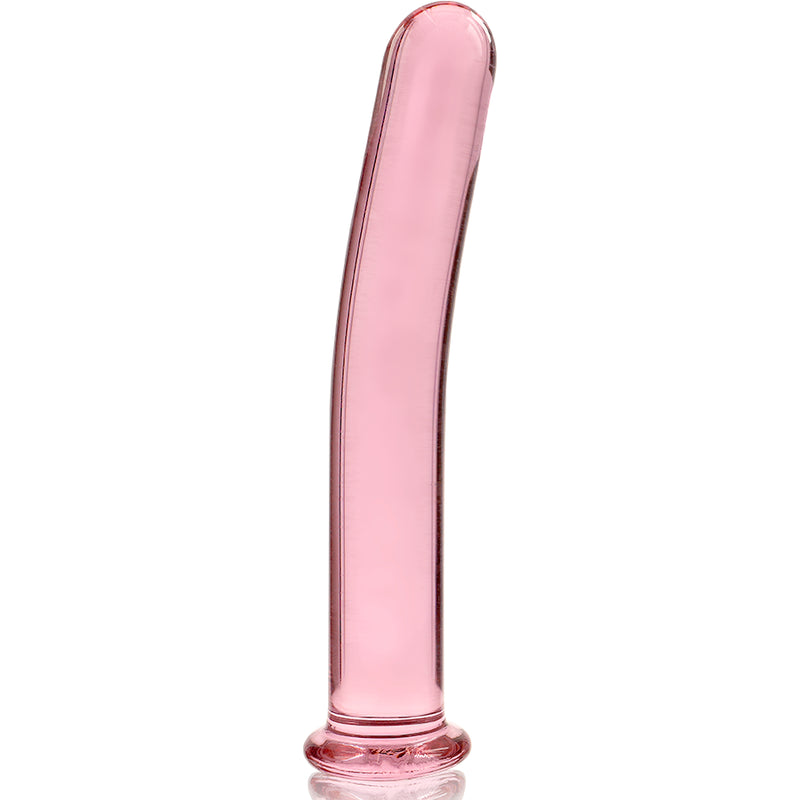 Nebula Series by Ibiza — Dildo de Vidro Transparente 15,5 cm — Rosa — vista adicional 7