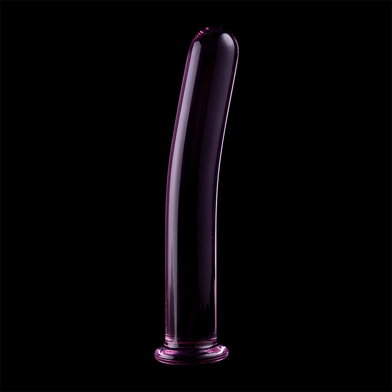 Nebula Series by Ibiza — Dildo de Vidro Transparente 15,5 cm — Rosa — vista adicional 8