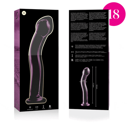 Nebula Series by Ibiza — Dildo de Vidro Transparente 18,5 cm