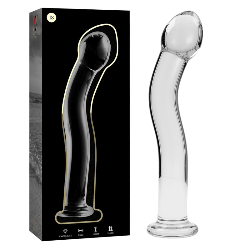 Nebula Series by Ibiza — Dildo de Vidro Transparente 18,5 cm