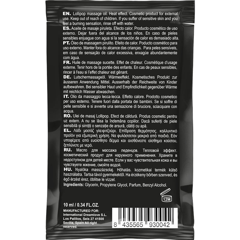 Aceite de masaje besable con calor, 10 ml — Coquette Chic Desire