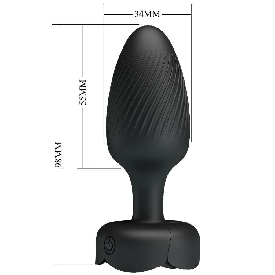 Osborn — Plug anale LED con 10 vibrazioni e ricarica magnetica