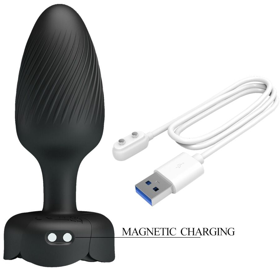 Osborn — Plug anale LED con 10 vibrazioni e ricarica magnetica