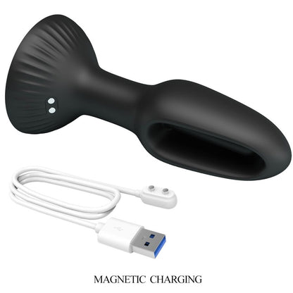 Plug anal en silicone Hubert avec 7 modes d'oscillation
