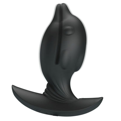 Opblaasbare oplaadbare anale plug met vibratie (10 functies)