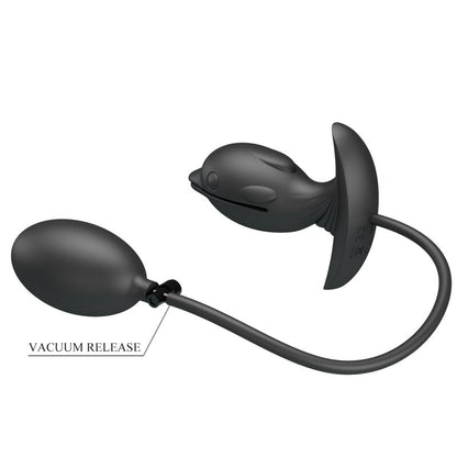 Opblaasbare oplaadbare anale plug met vibratie (10 functies)