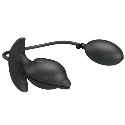 Opblaasbare oplaadbare anale plug met vibratie (10 functies)