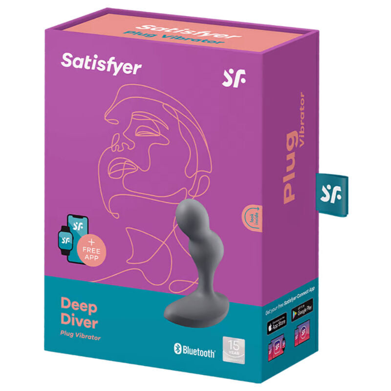 Plug anal vibrant Deep Diver avec contrôle via App Connect