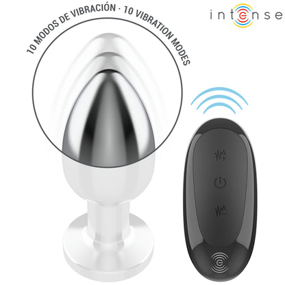Plug Anal Vibratório em Alumínio com Controlo Remoto — 10 Vibrações