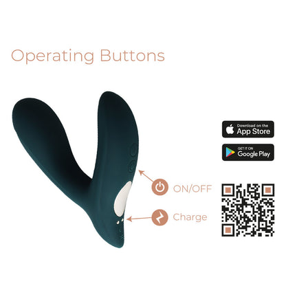Pulsation Estimulador de Próstata com App (Duplo Motor & IPX7)