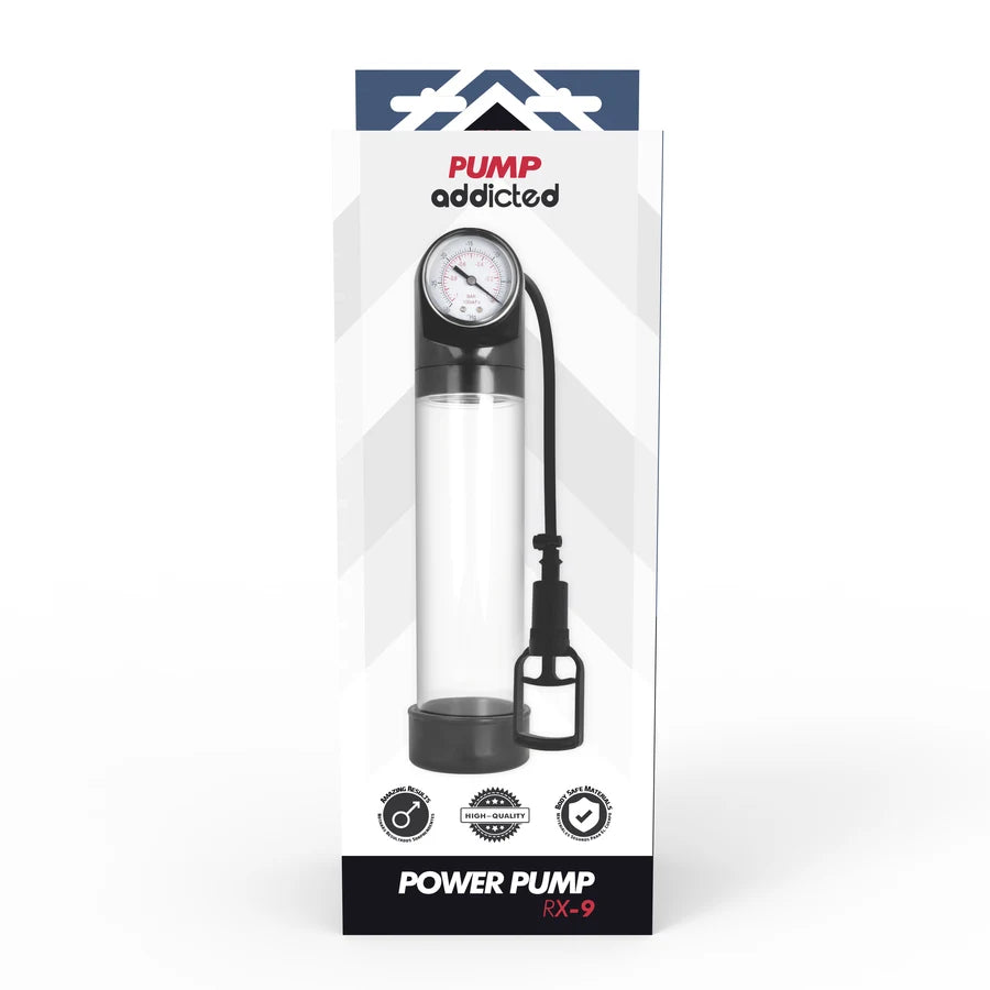 Pompe à Pénis Pump Addicted RX9 — manomètre intégré