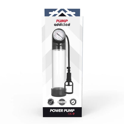 Pompe à Pénis Pump Addicted RX9 — manomètre intégré