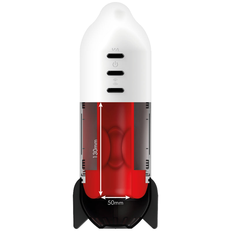 Rocket Masturbator com Vibração e Compressão