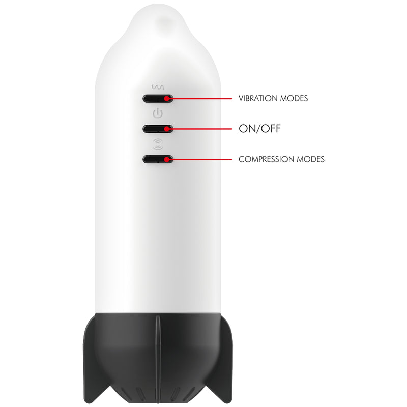 Rocket Masturbator with Vibration and Compression