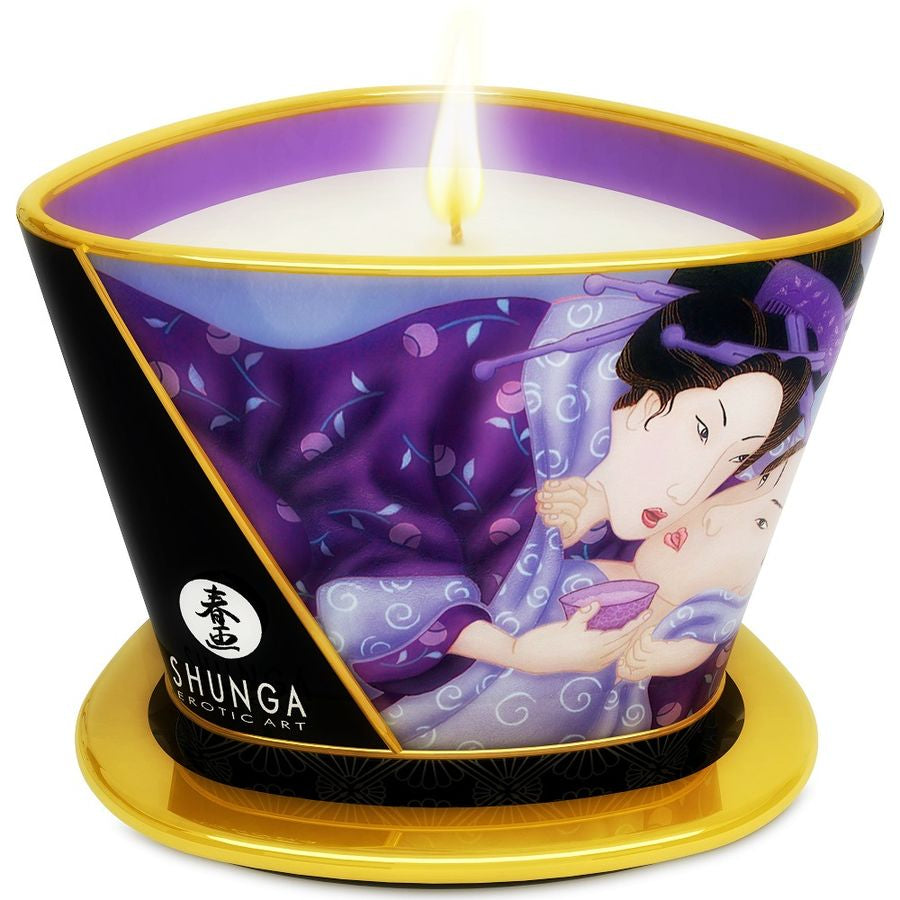 Shunga — “Chocolate Candle Caress” Vela Quente de Massagem — Frutas Exóticas — imagem 3