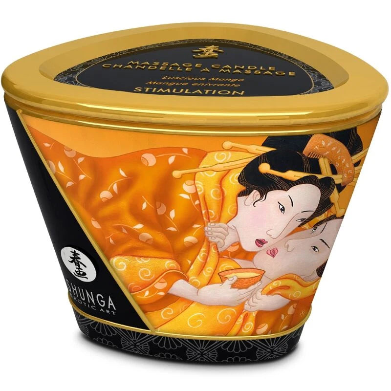 Vela de Massagem Shunga Manga — recipiente fechado com a ilustração frontal
