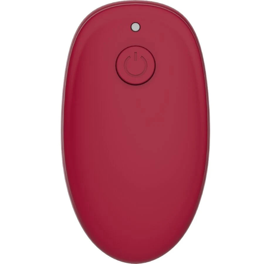 Vibrador para Casais Snail Vibe GIZI Duo (Bordô) — comando remoto visto de frente