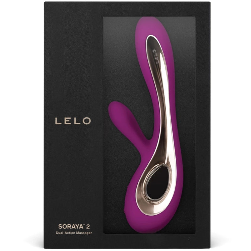 Soraya 2 Vibrador Rabbit Recarregável em Silicone Premium — Rosa Profundo