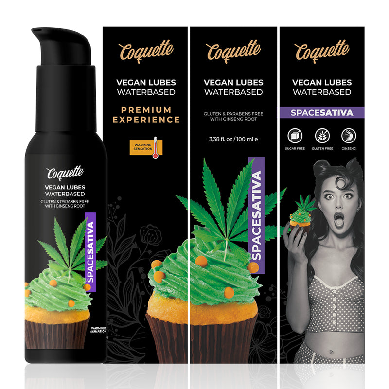 Space Sativa — Lubrificante com Sabor Muffin de Maconha (Efeito Calor) — 100 ml — vista adicional 3