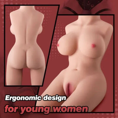 Torso Femenino Realista de TPE con Textura Ultra Suave