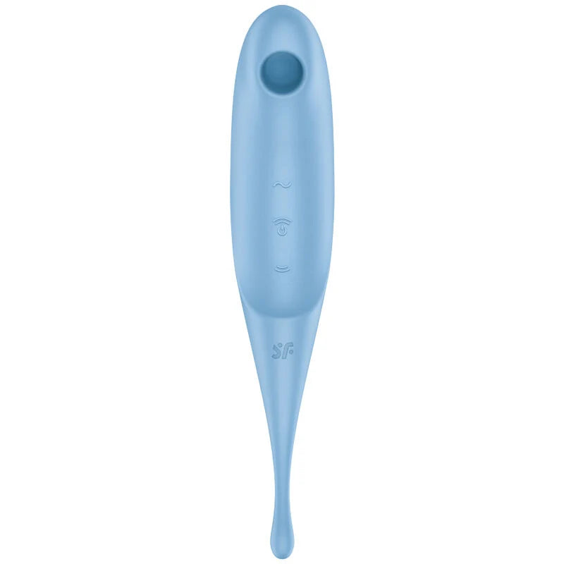 Twirling Pro Air — Estimulador de Ponta Fina com Air-Pulse & Vibração Independente — Azul — vista adicional 4