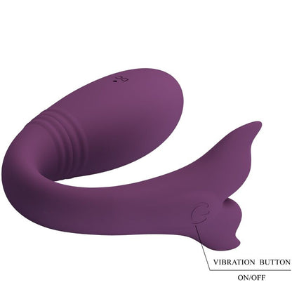 Vibratore a forma di balena con telecomando
