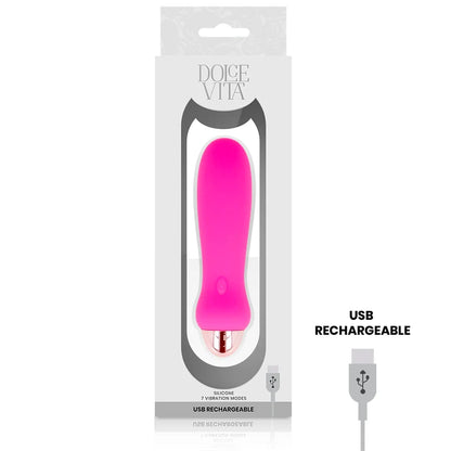 Rechargeable Vibrator with 7 Modes and 2 Motors