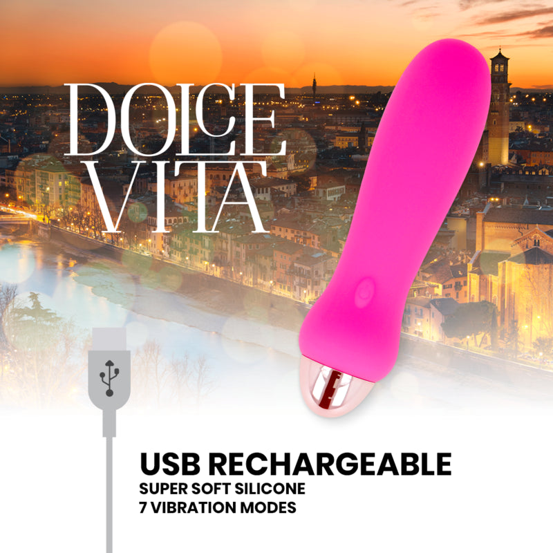 Vibrador Recarregável com 7 Modos e 2 Motores — Rosa — vista adicional 6