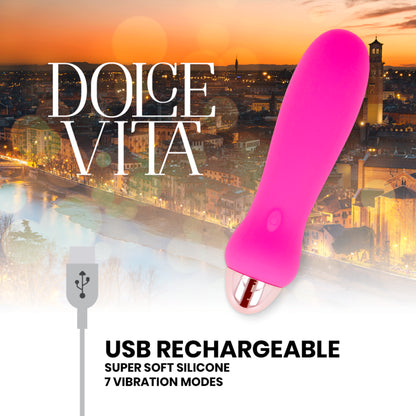Rechargeable Vibrator with 7 Modes and 2 Motors