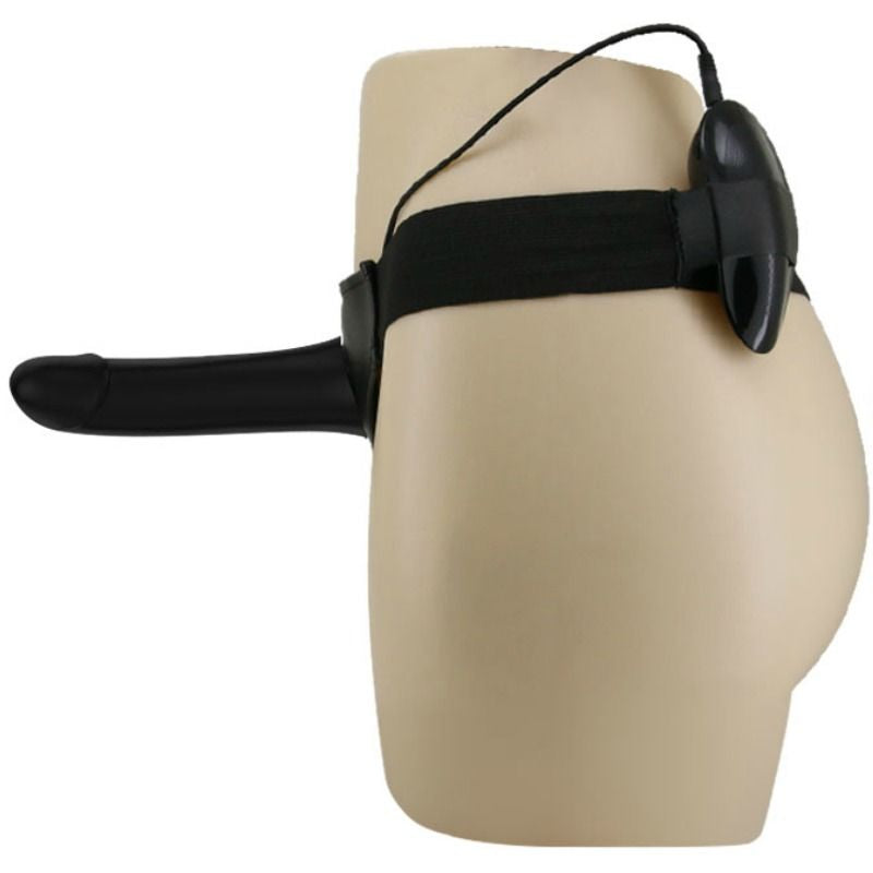 Vito Strap-On con dildo cavo vibrante e imbracatura regolabile