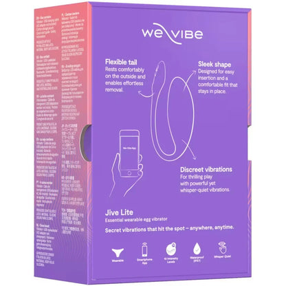 Huevo Vibratorio We-Vibe Jive Lite — control mediante la aplicación We-Vibe