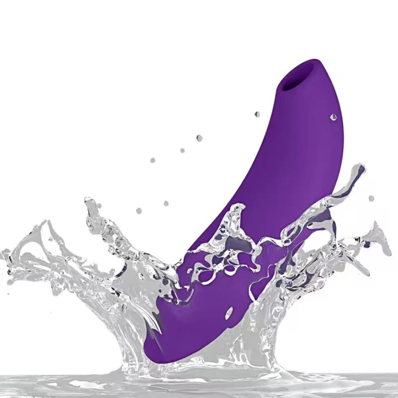 Sugador Clitoriano We-Vibe Melt 2 (Roxo) — produto com salpicos de água