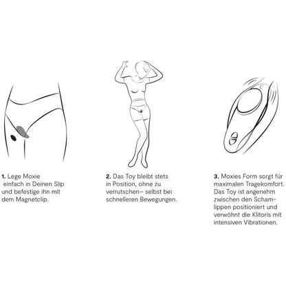 We-Vibe Moxie+ ondergoedvibrator — magnetische clip