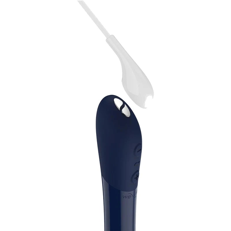Vibrador Bullet We-Vibe Tango X (Azul meia-noite) — ligação do cabo de carregamento