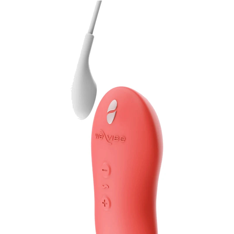 Vibrador We-Vibe Touch X (Coral) — ligação do cabo de carregamento